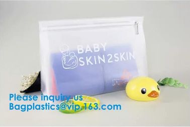 Waterproof eva pouch Zip Lock Custom Clothing Bag LDPE HDPE CPE PPE PVC Plastic Slider Zipper Bag supplier