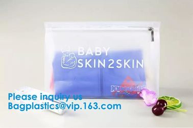 Waterproof eva pouch Zip Lock Custom Clothing Bag LDPE HDPE CPE PPE PVC Plastic Slider Zipper Bag supplier