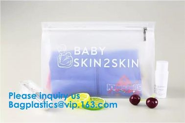 Waterproof eva pouch Zip Lock Custom Clothing Bag LDPE HDPE CPE PPE PVC Plastic Slider Zipper Bag supplier