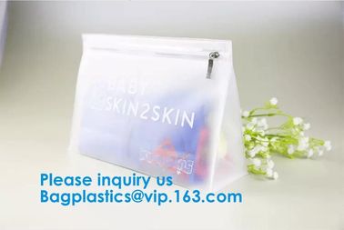 Waterproof eva pouch Zip Lock Custom Clothing Bag LDPE HDPE CPE PPE PVC Plastic Slider Zipper Bag supplier