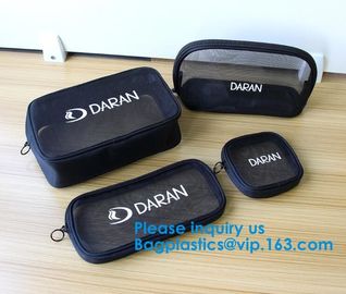 Portable Hanging Waterproof Beauty Makeup Bag Multi Function Travel Mesh Cosmetic Bag, Makeup Bags supplier