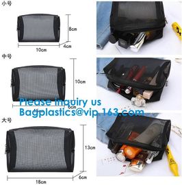 Women's cosmetics Travel cosmetic bag,Nylon Mesh Cosmetic Makeup Bag,Promotional Bags, PVC/PE/EVA/PU/TPU supplier