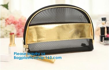 Promotion Mesh Cosmetic Bag 6 Color Makeup Bag New Women's cosmetics Travel cosmetic bag supplier