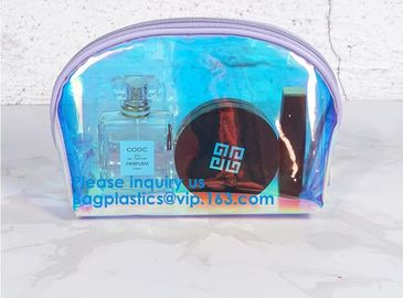 Shiny Luxury Hologram Laser Pvc Holographic Cosmetic Zipper Make Up Bag,Toiletry Bag Hologram Laser Lady Travel Cosmeti supplier