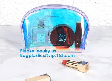 Shiny Luxury Hologram Laser Pvc Holographic Cosmetic Zipper Make Up Bag,Toiletry Bag Hologram Laser Lady Travel Cosmeti supplier