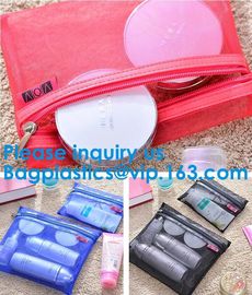 Cheap Cosmetic Bag Nylon Mesh Zippered Bag Makeup Organizer Bag,Women Mesh Cosmetic Portable White Mesh Zipper Bag supplier