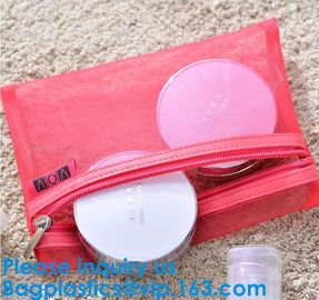 Cheap Cosmetic Bag Nylon Mesh Zippered Bag Makeup Organizer Bag,Women Mesh Cosmetic Portable White Mesh Zipper Bag supplier
