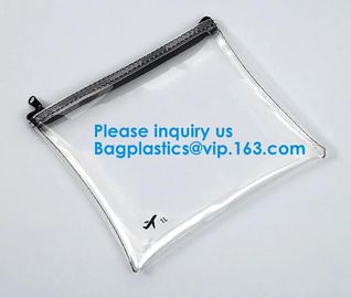 Travel Toiletry Pouch Promotional Zip Lock Pvc Bag With Own Logo Eco-Freindly Transparent Pvc Zipper Pen Pouch supplier