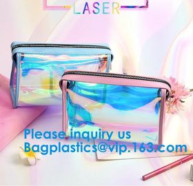 Women PVC Clear Backpack Laser Hologram Shoulder Bags Hologram Zip Lock Bag Pvc Bag Printed Pattern k Bags Hot Sal supplier