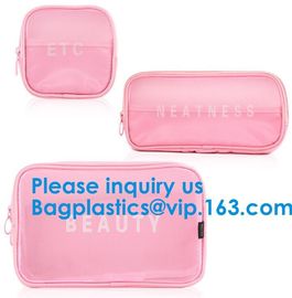 Black Nylon Mesh Makeup Cosmetic Bag / Small Nylon Mesh Make Up Cosmetic Bag,Mesh Cosmetic Bag Neceser Toiletry Organize supplier