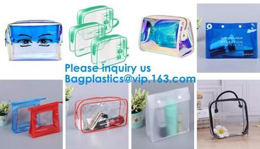 Travel Luggage Pouch Custom Clear Transparent PVC Travel Toiletry Bag Make Up Cosmetic Bag /Wash Bag/Zipper bag supplier