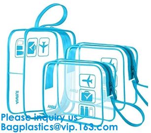 Vinyl Travel Toiletry Cosmetics Wash Pouch Cosmetic Bag Casual Daily Life Travel Vacation Holiday Make Up Bathroom Gym S supplier