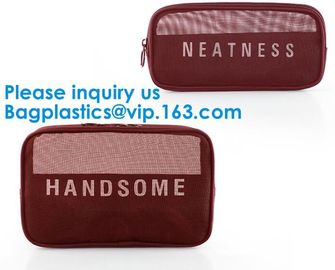 Women Mesh Bag Travel Cosmetic Bag Makeup Case Pouch,Organizer Purse Necessary Mesh Cosmetic Bag Women Make Up Bag Makeu supplier