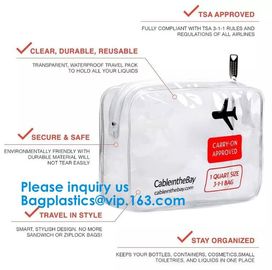 PVC Transparent Cosmetic Bags Women's travel Waterproof Clear Wash Organizer Pouch Beauty Makeup Case Accessories supplier