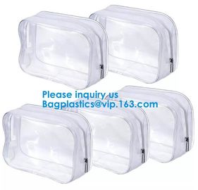 Cosmetic/ Makeup/ Toiletry Beach Zipper Maxfirm JJ.CIMI Cosmetic/ Makeup/ Toiletry Clear PVC Travel Wash Bag with handle supplier