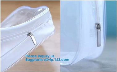 Cosmetic/ Makeup/ Toiletry Beach Zipper Maxfirm JJ.CIMI Cosmetic/ Makeup/ Toiletry Clear PVC Travel Wash Bag with handle supplier