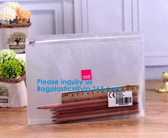 A4 Clear Pvc Zipper File Bag A5 Clear Pvc Document Bag With Red Zipper B5 Pvc Envelope Bag With Card Pouch supplier