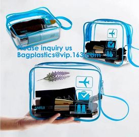 Wallet Women Travel Wash Organizer Pouch,Large Portable Travel Clear PVC Transparent Wash Toiletry Pouch Bag supplier