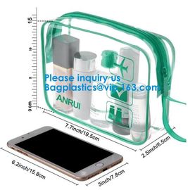 Wallet Women Travel Wash Organizer Pouch,Large Portable Travel Clear PVC Transparent Wash Toiletry Pouch Bag supplier