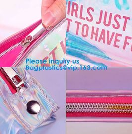 Customize New Fashion Hologram Cosmetic PVC Bag Holographic Makeup Bag Ladies Makeup Bag supplier