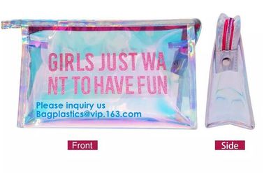 Customize New Fashion Hologram Cosmetic PVC Bag Holographic Makeup Bag Ladies Makeup Bag supplier