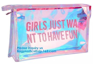 Customize New Fashion Hologram Cosmetic PVC Bag Holographic Makeup Bag Ladies Makeup Bag supplier