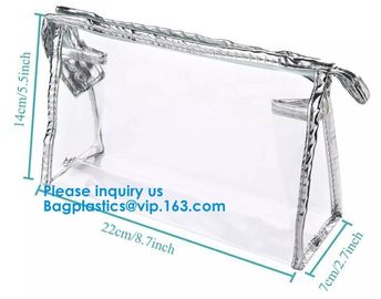 Eco-Friendly Makeup Bag Travel Large Storage Easy Carrying Transparent Women Clear Cosmetic Bag supplier