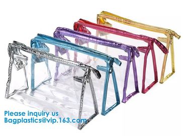 Eco-Friendly Makeup Bag Travel Large Storage Easy Carrying Transparent Women Clear Cosmetic Bag supplier