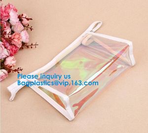 Custom PVC cosmetic bag Zipper Clear Toiletry Bag,Promotional Travel Bag pvc Zipper Bag Custom Logo Toilery Cosmetic Bag supplier