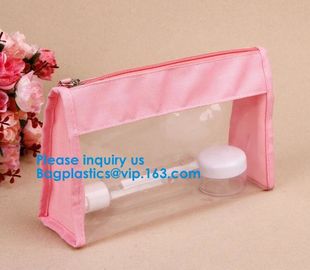Custom PVC cosmetic bag Zipper Clear Toiletry Bag,Promotional Travel Bag pvc Zipper Bag Custom Logo Toilery Cosmetic Bag supplier