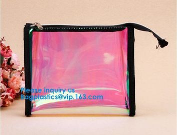 Travel Transparent Exquisite Zippered Handbag PVC Waterproof Toiletry Case Clear PVC Bag Travel Toiletry Bag supplier