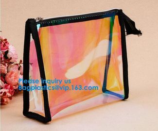 Travel Transparent Exquisite Zippered Handbag PVC Waterproof Toiletry Case Clear PVC Bag Travel Toiletry Bag supplier