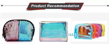 Cosmetic Toothbrush Transparent Makeup Bag With Customer Printing Slider Zipper,Travel Makeup Bag supplier