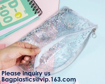 Window Makeup Cosmetic Bag Aluminum Foil Zip Lock EVA PVC Travel Accessorie,OEM and ODM Orders are welcome supplier