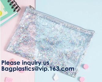 Window Makeup Cosmetic Bag Aluminum Foil Zip Lock EVA PVC Travel Accessorie,OEM and ODM Orders are welcome supplier