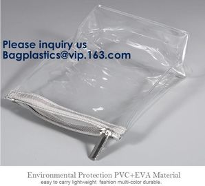 Fold Up Cosmetic Bag EVA Pouch OEM Promotional Heat Seal Sewing Zipper,Cosmetic Makeup Toiletry Set Bag Pouch supplier
