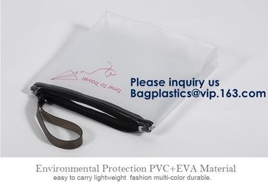 EVA Garment Packing Cosmetic Tote Bags Packaging / Cosmetic Storage Bag Clear Travel Makeup Bag Shoulder Pvc Cosmetic Ba supplier