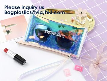 Handle Politzer Makeup Cosmetic Bag Toy Package Zip Barrel Cosmetic Box Portable Travel PVC Clear Cosmetic Makeup Bags supplier