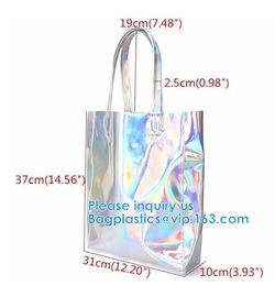 Promotional Custom Waterproof Transparent Pvc Beach Bag Sets Shopping Online Women Hand Bag supplier