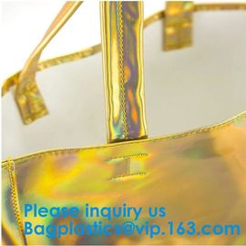 Promotional Custom Waterproof Transparent Pvc Beach Bag Sets Shopping Online Women Hand Bag supplier