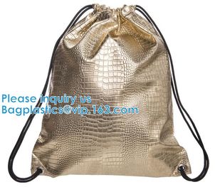 Drawstring Leather Pu Backpack PU Hologram Drawstring Bag,cosmetics, promotion, shopping, supermarkets, gifts, apparel supplier