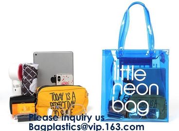 Ladies Beach Bag Summer Bag Women Waterproof Handbags Transparent PVC Plastic Pouch Beach Bags supplier