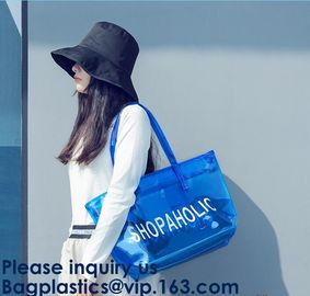 Designer Bag,Lady Fancy Bag,Wholesale PVC Beach Bag,Women Summer Beach Bag Vinyl PVC Tote Handbags Shoulder bags supplier