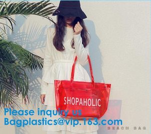Beautiful Plastic PVC Beach Bag Clear Travel Cosmetic Bags, Fashion Clear PVC Beach Bag, Vinyl Plastic Bag, Envelope Clu supplier