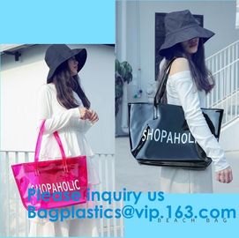 Beautiful Plastic PVC Beach Bag Clear Travel Cosmetic Bags, Fashion Clear PVC Beach Bag, Vinyl Plastic Bag, Envelope Clu supplier