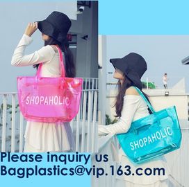 Waterproof Beach Pvc Bag Summer Beach Bag, China Suppliers Transparent PVC Women Bags Tote Beach Handbags supplier