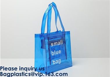 Stylish Waterproof Transparent Clear Tote PVC Beach Bag,Girls Fancy Clear Transparent Pvc Handbag Beach Shoulder Sling supplier