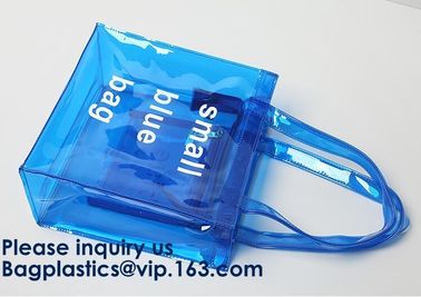 Stylish Waterproof Transparent Clear Tote PVC Beach Bag,Girls Fancy Clear Transparent Pvc Handbag Beach Shoulder Sling supplier