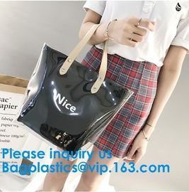 Fashion Ladies Rainbow Hologram Laser PVC Handbag Beach Shoulder Bag Shopping Tote Bag For Women supplier