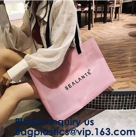 Amazon Hot Sells Transparent Hologram Laser Messenger Bag Women Pink Jelly Shoulder Bag Female Big Tote Girl Handbags supplier